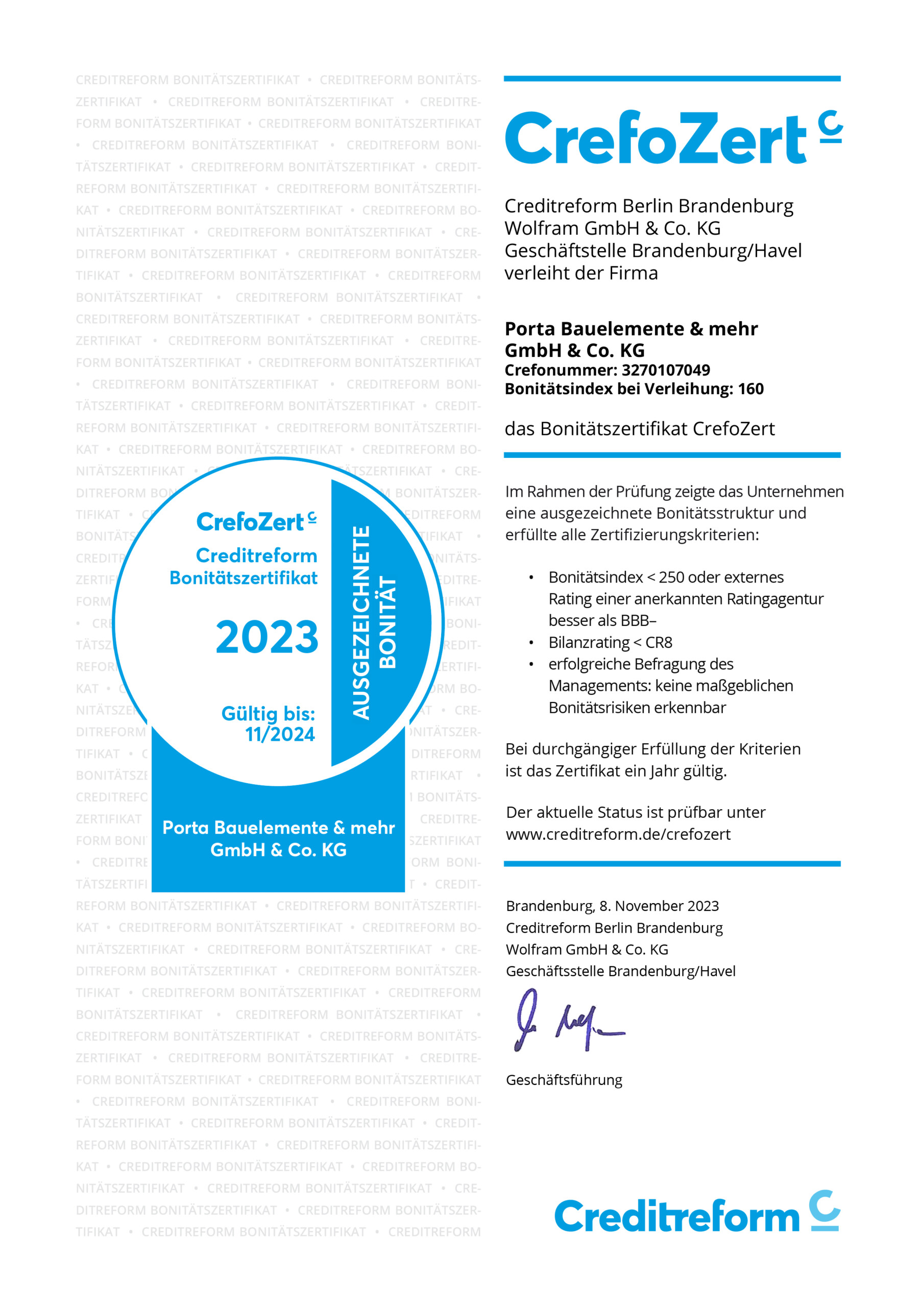 CrefoZert 2023
